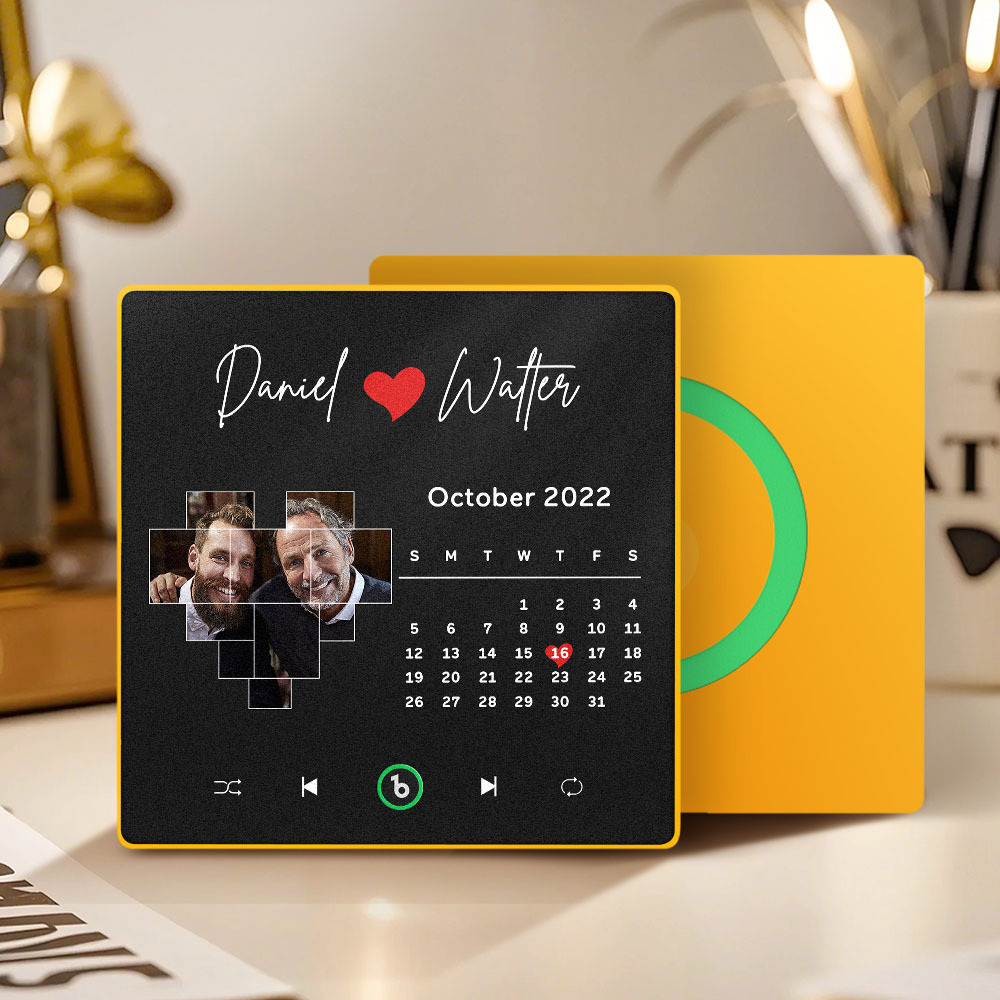 Custom Musical Fridge Magnets with Date Father's Day Gifts Anniversary Gifts for Dad - Fridgebeatsau
