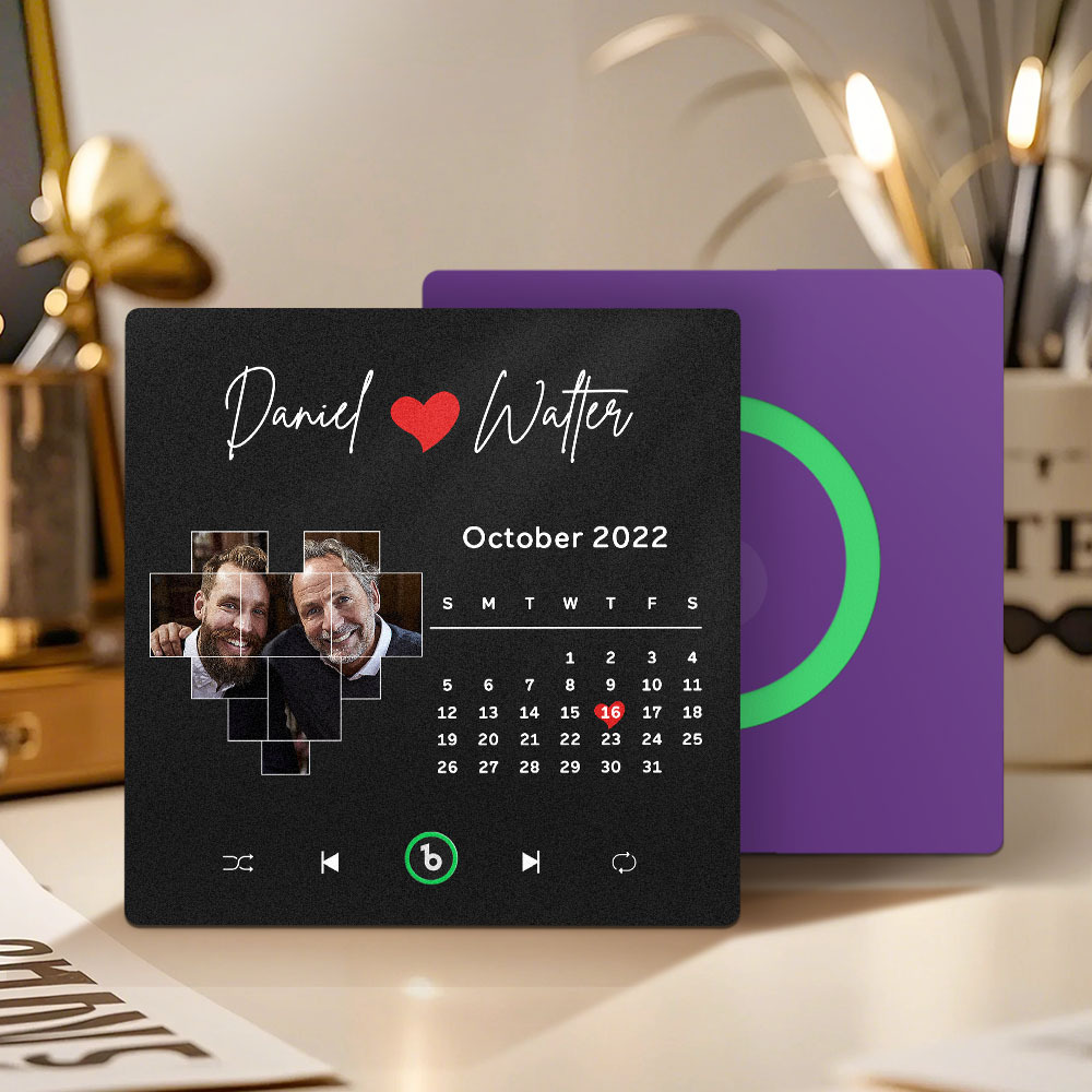 Custom Musical Fridge Magnets with Date Father's Day Gifts Anniversary Gifts for Dad - Fridgebeatsau