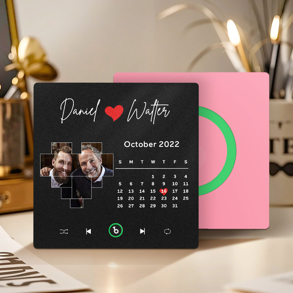 Custom Musical Fridge Magnets with Date Father's Day Gifts Anniversary Gifts for Dad - Fridgebeatsau