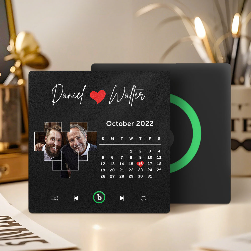 Custom Musical Fridge Magnets with Date Father's Day Gifts Anniversary Gifts for Dad - Fridgebeatsau