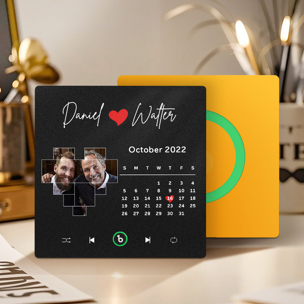 Custom Musical Fridge Magnets with Date Father's Day Gifts Anniversary Gifts for Dad - Fridgebeatsau