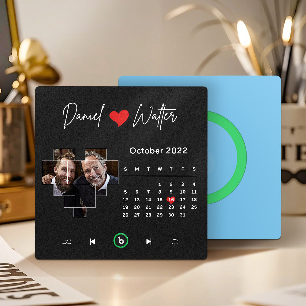 Custom Musical Fridge Magnets with Date Father's Day Gifts Anniversary Gifts for Dad - Fridgebeatsau