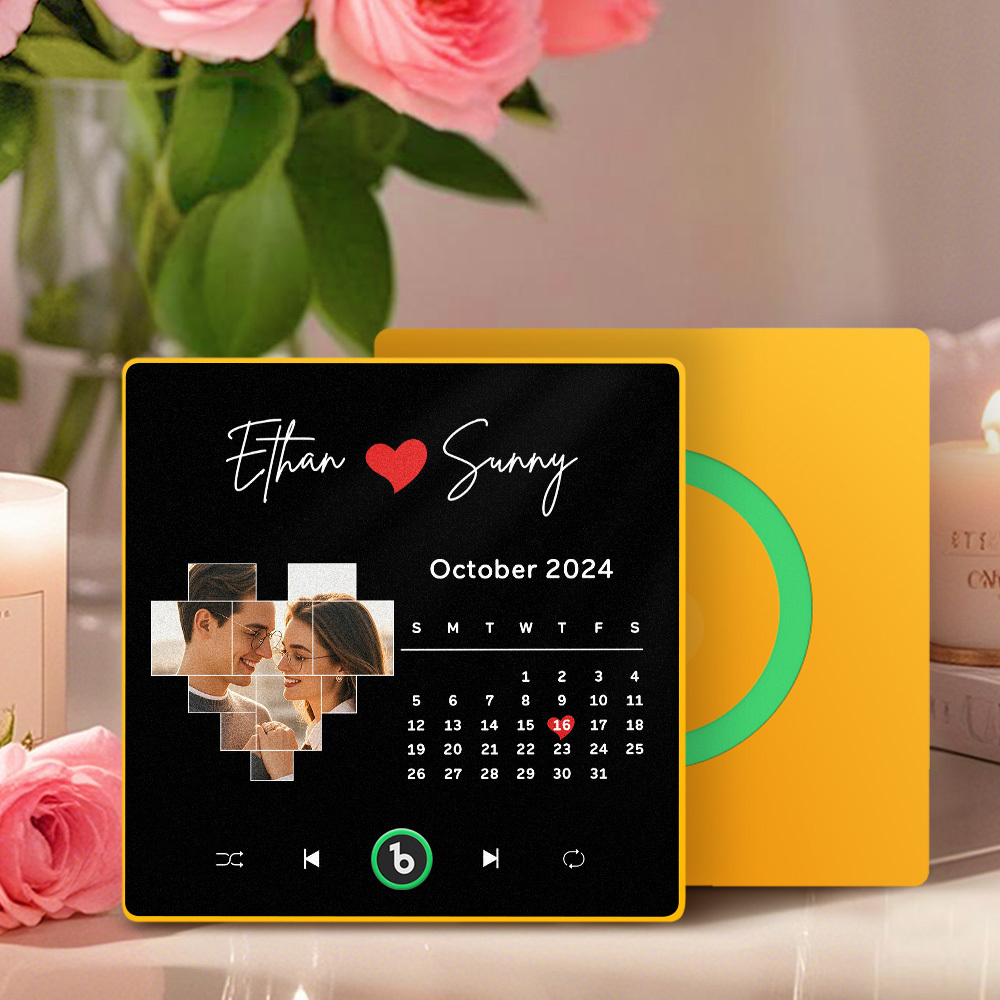 Custom Music, Photo & Calendar Fridge Magnet FridgeBeats Pro Personalized Music Fridge Magnet Photo Magnets Anniversary Gifts for Lover