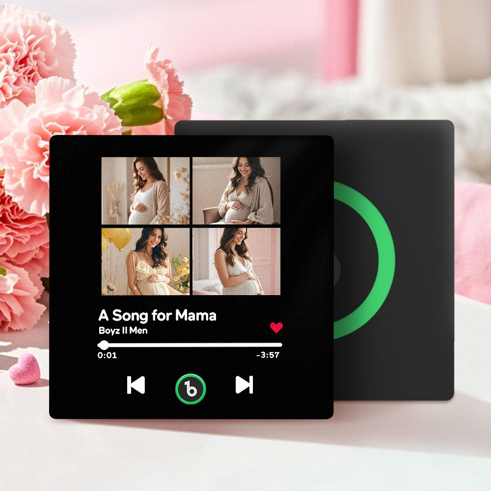 Personalised Music Fridge Magnet with 4 Photos FridgeBeats Mother's Day Gifts for Mum - Fridgebeatsau