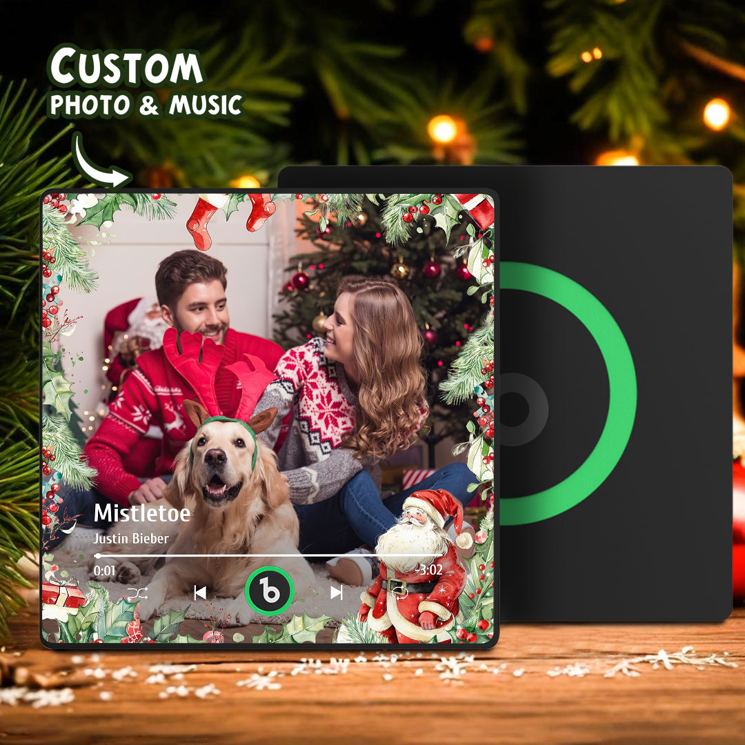 Custom Music & Photo Fridge Magnet FridgeBeats Pro Personalized Photo Magnets Christmas Gifts for Lover