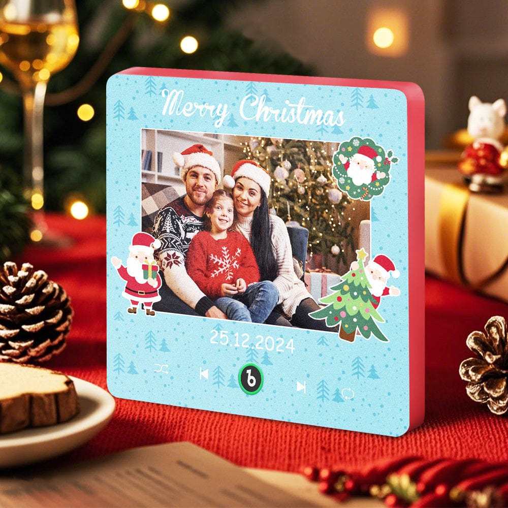 Custom Music Fridge Magnet Personalized Phto Colorful Fridge Magnet Christmas Gift for Family - Fridgebeatsau