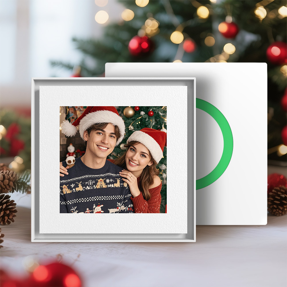 Custom Music & Photo Fridge Magnet Can Customize 1-6  Frame Art and Songs Personalized Photo Song That Can Play Music Christmas Gifts for Her - Fridgebeatsau