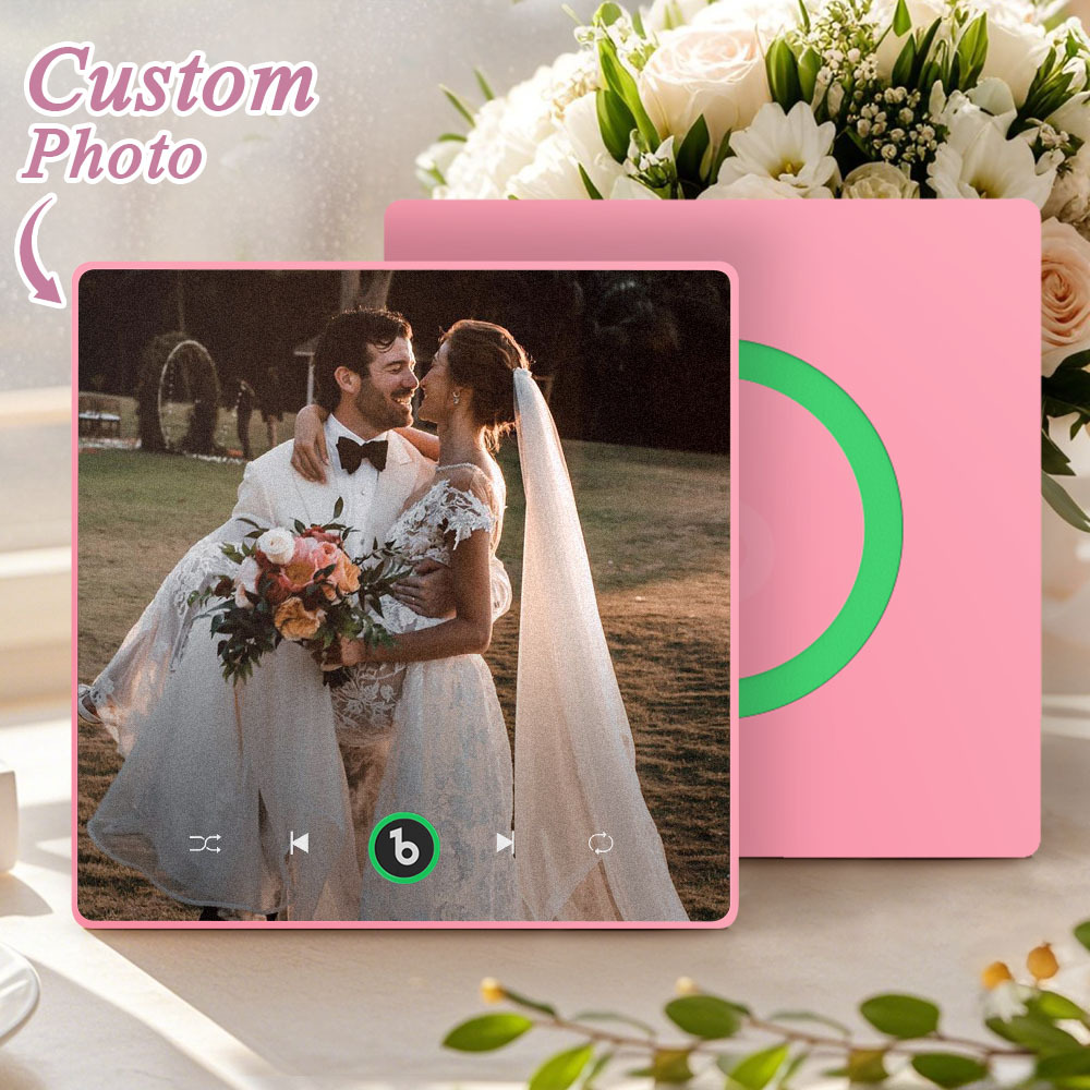 Custom Music & Photo Fridge Magnet Supports Bluetooth Connectivity Custom Music Fridge Magnet Couple Gift  Singing Refrigerator Magnet Wedding Gift for Him - Fridgebeatsau