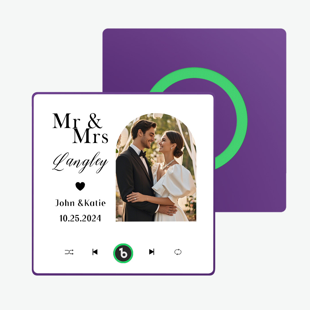 Custom Music And Photo Fridge Magnet Music Fridge Magnet for Wedding Gifts - Fridgebeatsau