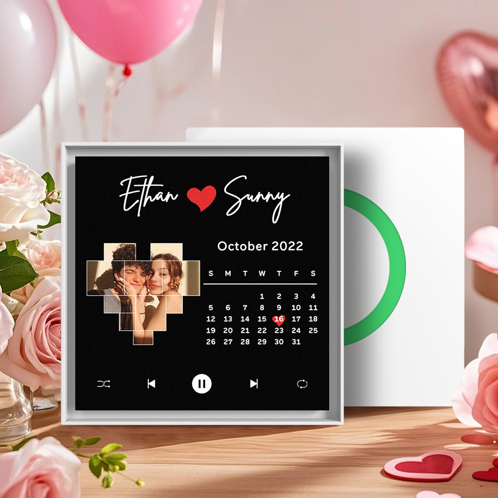 Custom Music Fridge Magnet New 5.0 Upgrade Supports 1-6 Songs Can Play Songs and Adjust Volume Anniversary Calendar Gifts - Fridgebeatsau