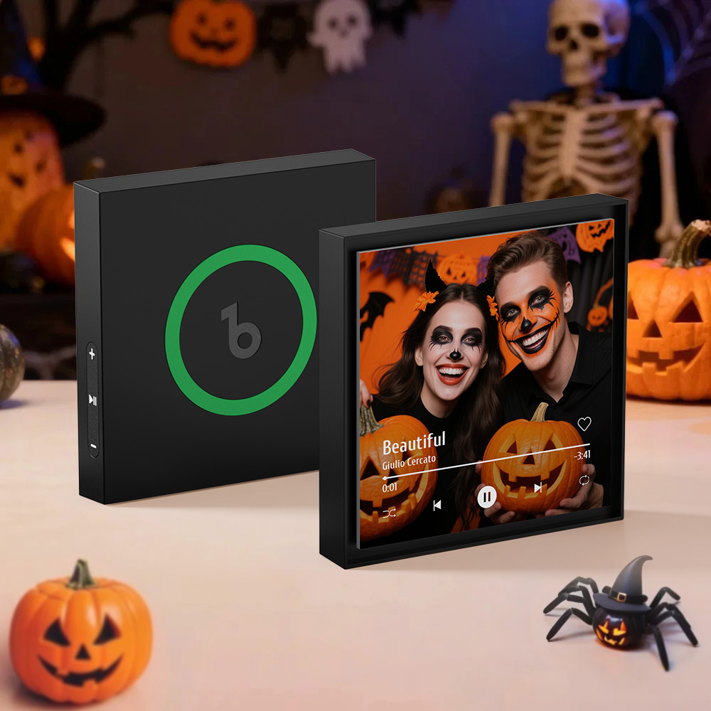 Custom Music & Photo Fridge Magnet Can Customize 1-6 Frame Art and Songs Personalized Photo Song That Can Play Music Halloween Gifts for Couple