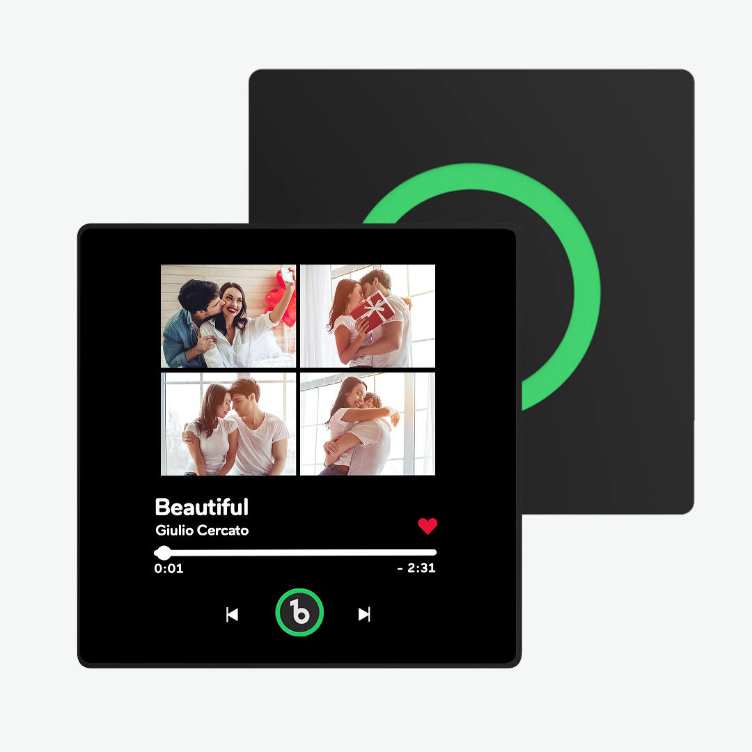 Custom Music & Photo Fridge Magnet Supports Bluetooth Connectivity Personalized 4 Photos Music Fridge Magnet Photo Magnets Birthday Gift for Him