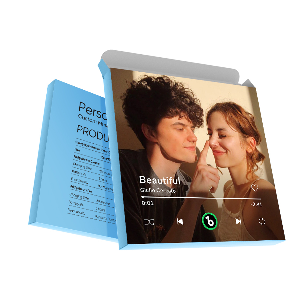 Gift Box With Your Photo - Blue