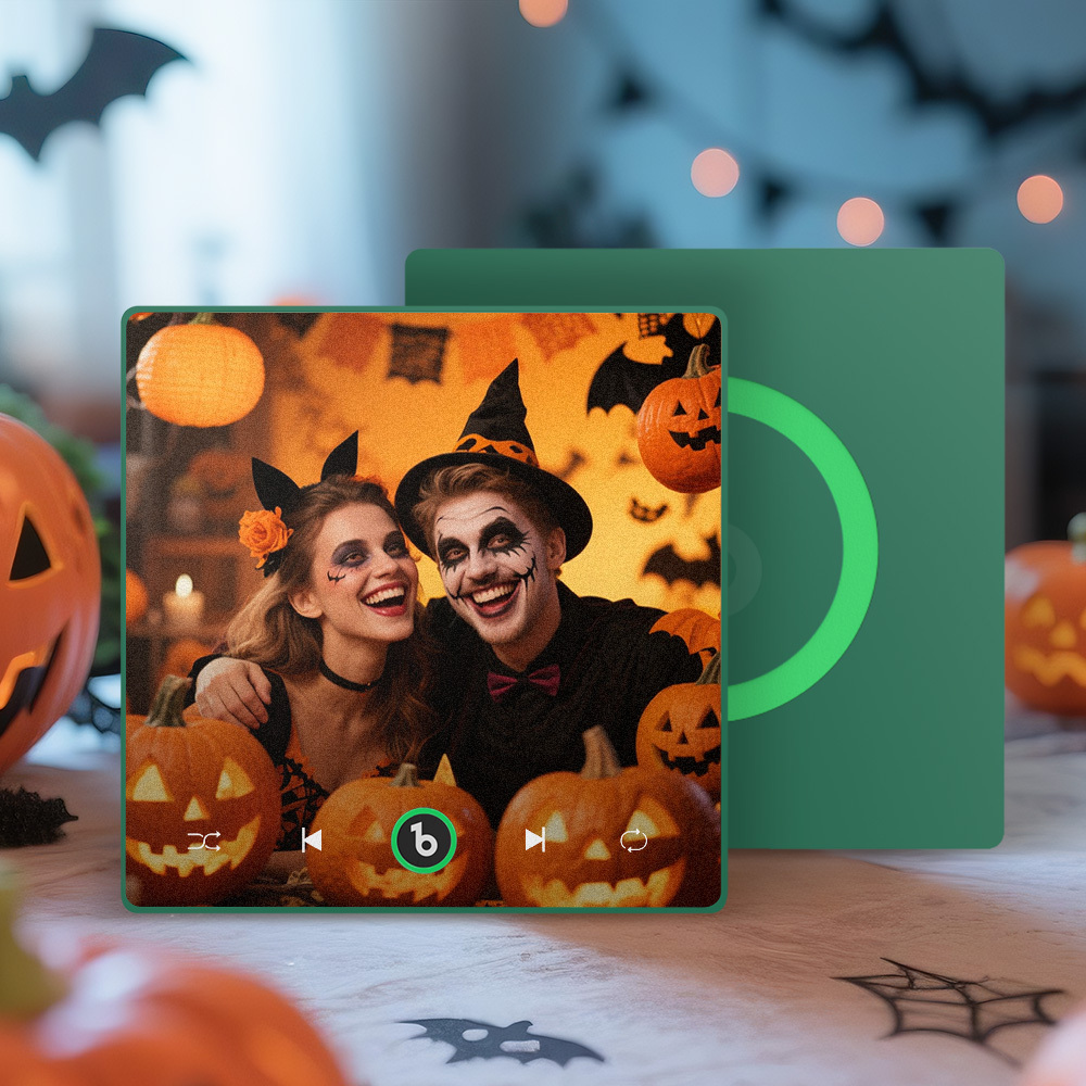 Custom Music & Photo Fridge Magnet Supports Bluetooth Connectivity Custom Music Fridge Magnet Couple Gift  Singing Refrigerator Magnet Halloween Gift for Him - Fridgebeatsau