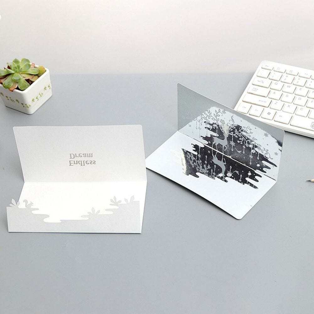 3D Creative Valentine's Day Pop Up Card Mirror Inverted Image Pop Up Greeting Card - GiftLab