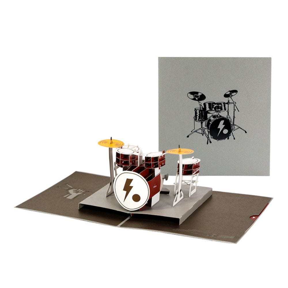 Father's Day 3D Pop Up Card Drum Kit Greeting Card for Dad - GiftLab