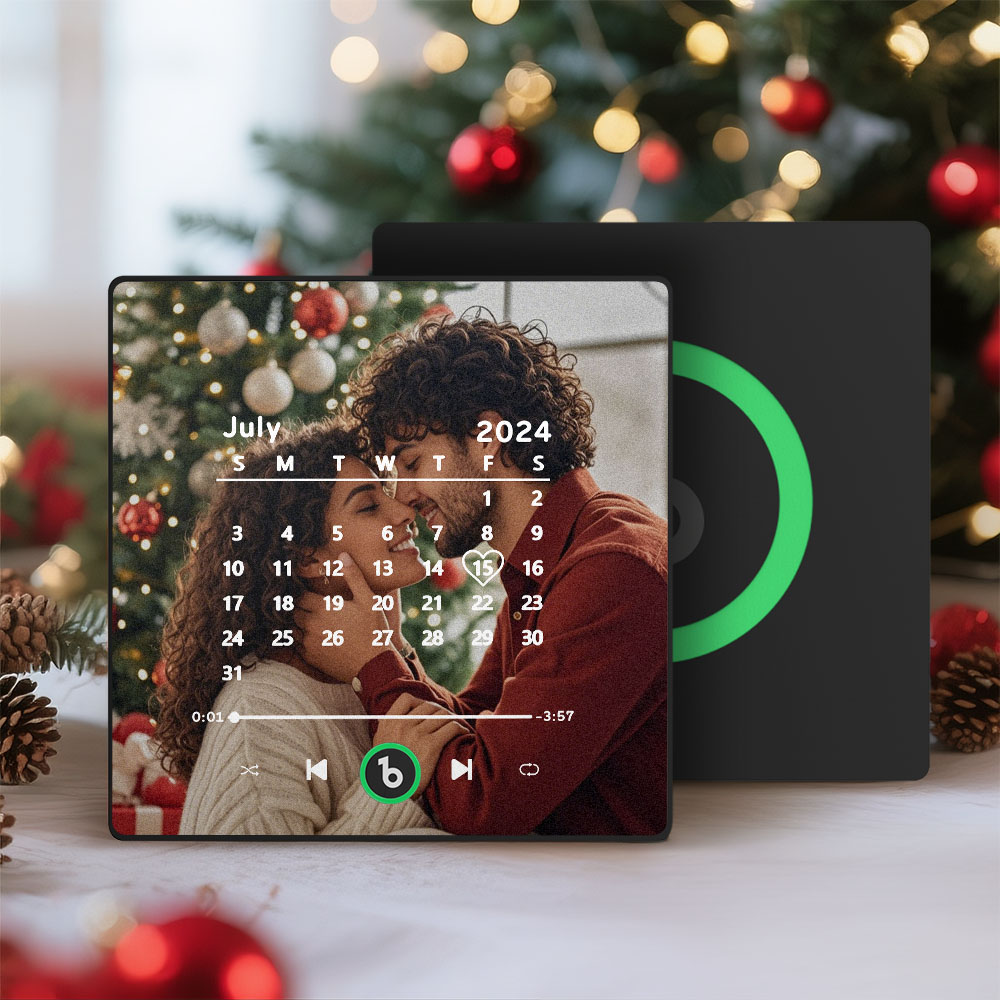 Custom Music Fridge Magnet Personalized Song Fridge Magnet That Can Play Music Halloween Magnet Supports Bluetooth Connectivity Calendar Christmas Gifts for Couple