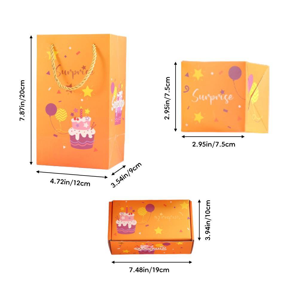 DIY Birthday Surprise Gift Box Explosion for Money Cash Pop Up Gift Box for Birthday - GiftLab