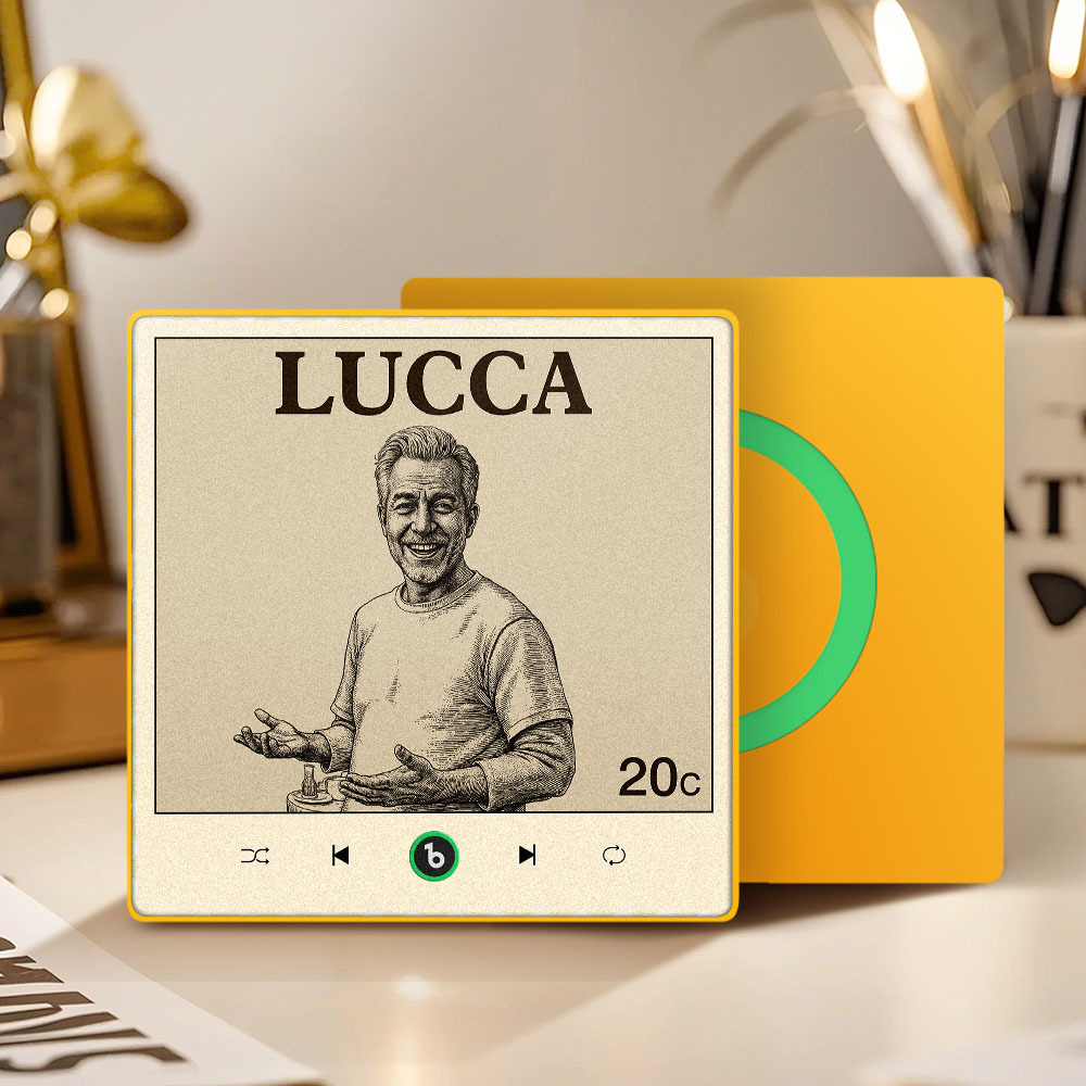 カスタムポートレート ヴィンテージスタンプ 音楽冷蔵庫マグネット パーソナライズされた写真名入り切手 音楽冷蔵庫マグネット 歌を再生できる彼へのギフト - Fridgebeatsjp