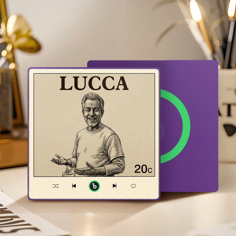 カスタムポートレート ヴィンテージスタンプ 音楽冷蔵庫マグネット パーソナライズされた写真名入り切手 音楽冷蔵庫マグネット 歌を再生できる彼へのギフト - Fridgebeatsjp