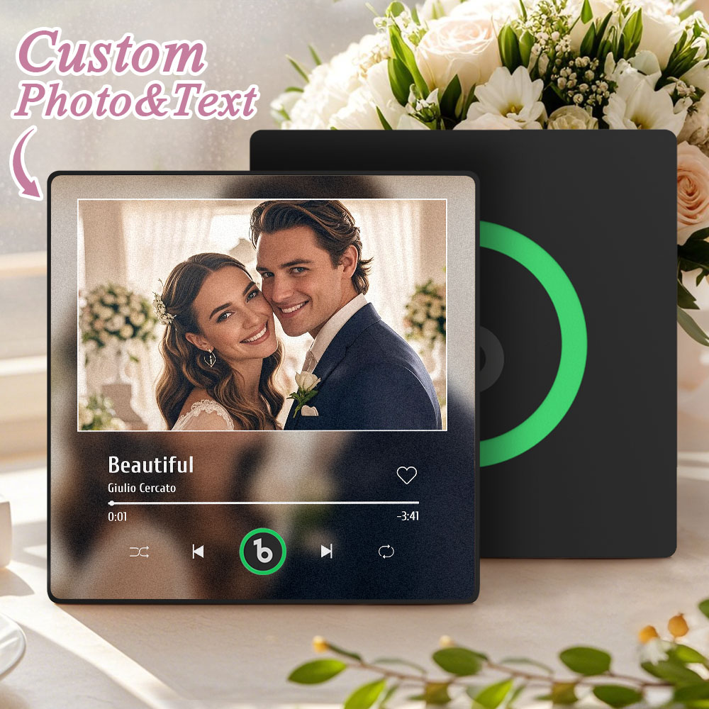 Custom Music Fridge Magnet Personalized Song Magnet Wedding Gifts