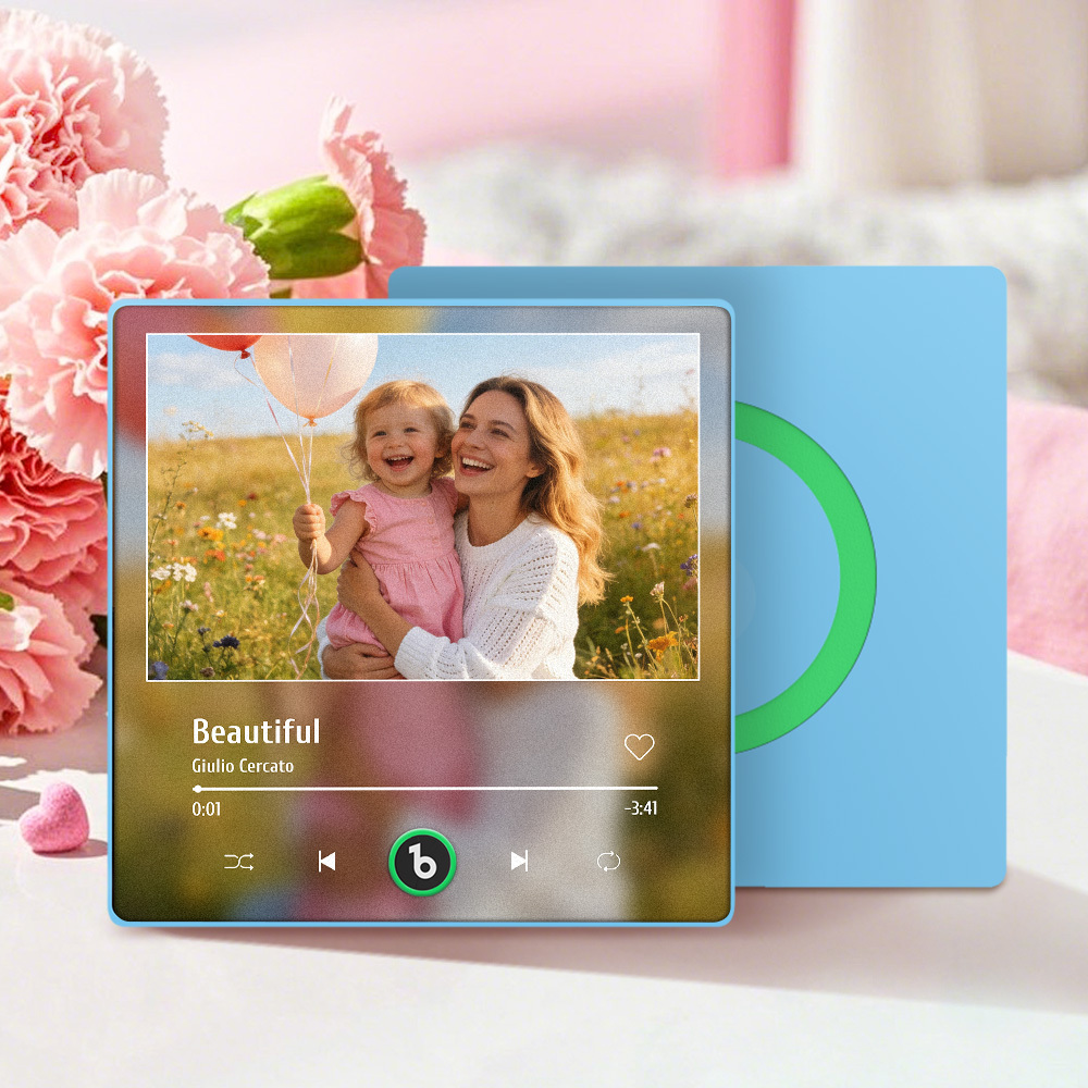 カスタムミュージック冷蔵庫マグネット パーソナライズされた曲マグネット 母の日ギフト - Fridgebeatsjp