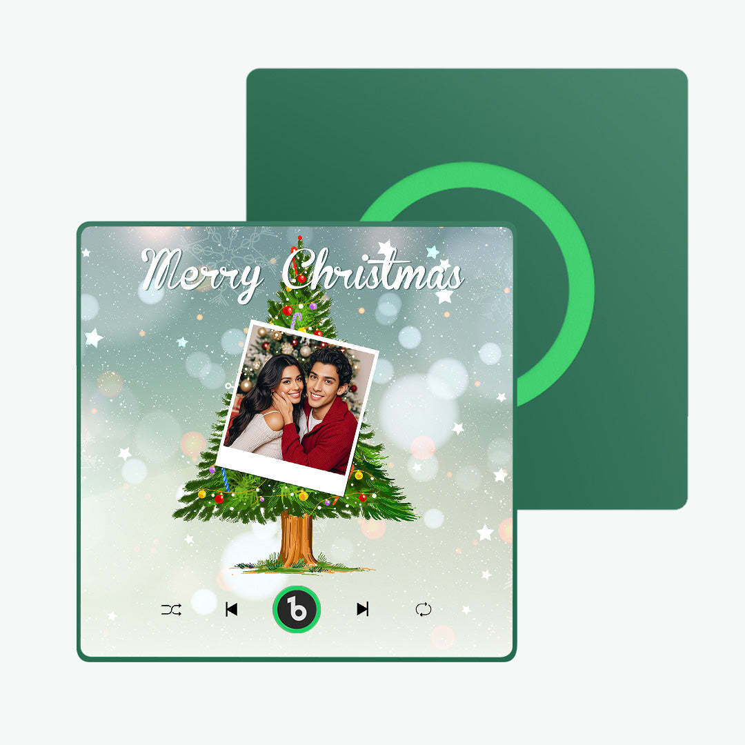 カスタム音楽と写真冷蔵庫用マグネットクリスマスツリー冷蔵庫用マグネットクリスマスギフト用 - Fridgebeatsjp