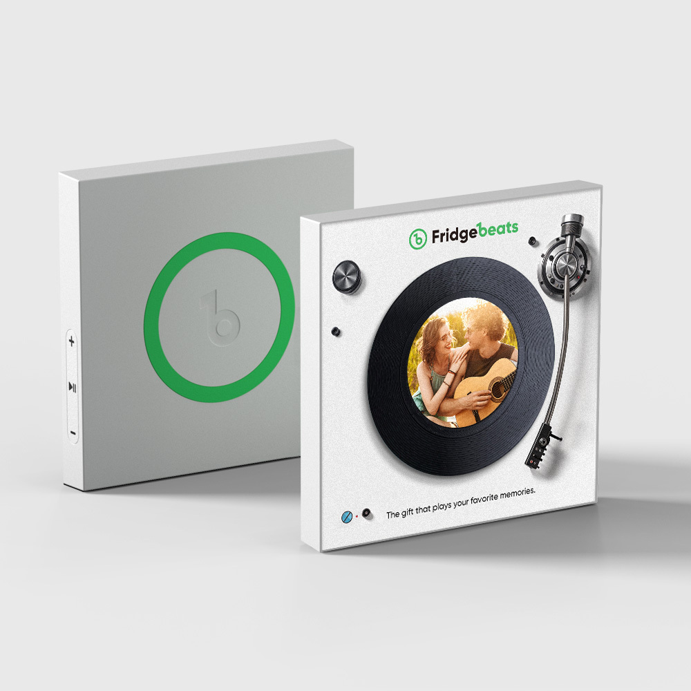 カスタム音楽 & 写真冷蔵庫用マグネットは 1 ～ 6 のビニールと曲をカスタマイズできます - Fridgebeatsjp