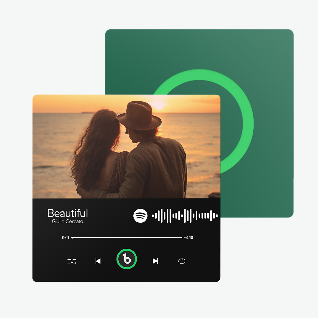 カスタム Spotify 音楽 & 写真冷蔵庫用マグネットが Bluetooth 接続をサポート - Fridgebeatsjp