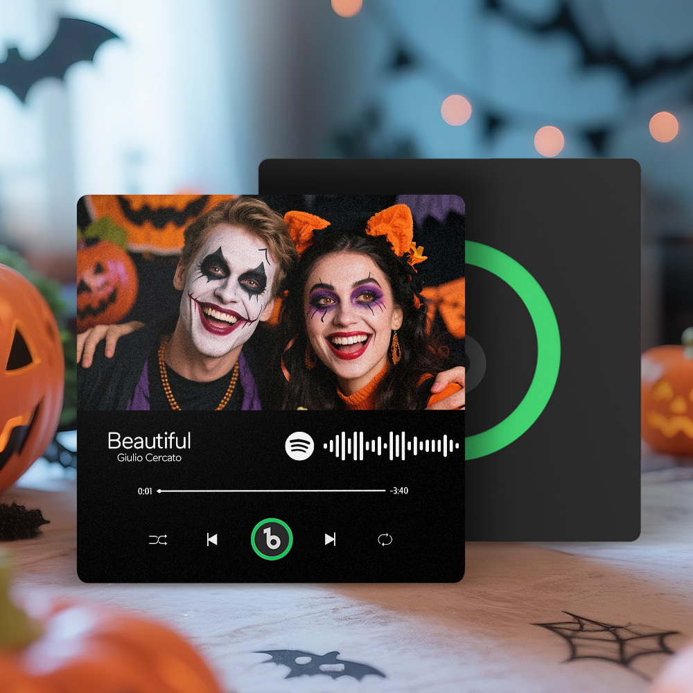 Aimant De Réfrigérateur Personnalisé Avec Musique Et Photo Aimants De Chansons Personnalisés Pouvant Diffuser De La Musique Fridgebeats Pro Prend En Charge La Connectivité Bluetooth Cadeaux D'halloween Pour Couple - Fridgebeatsfr
