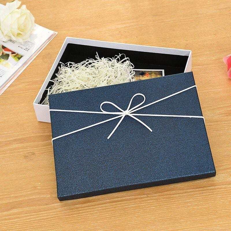Coffret Cadeau Bleu 22,86 Cm X 15 Cm (9*5,9 Pouces) - Fridgebeatsfr