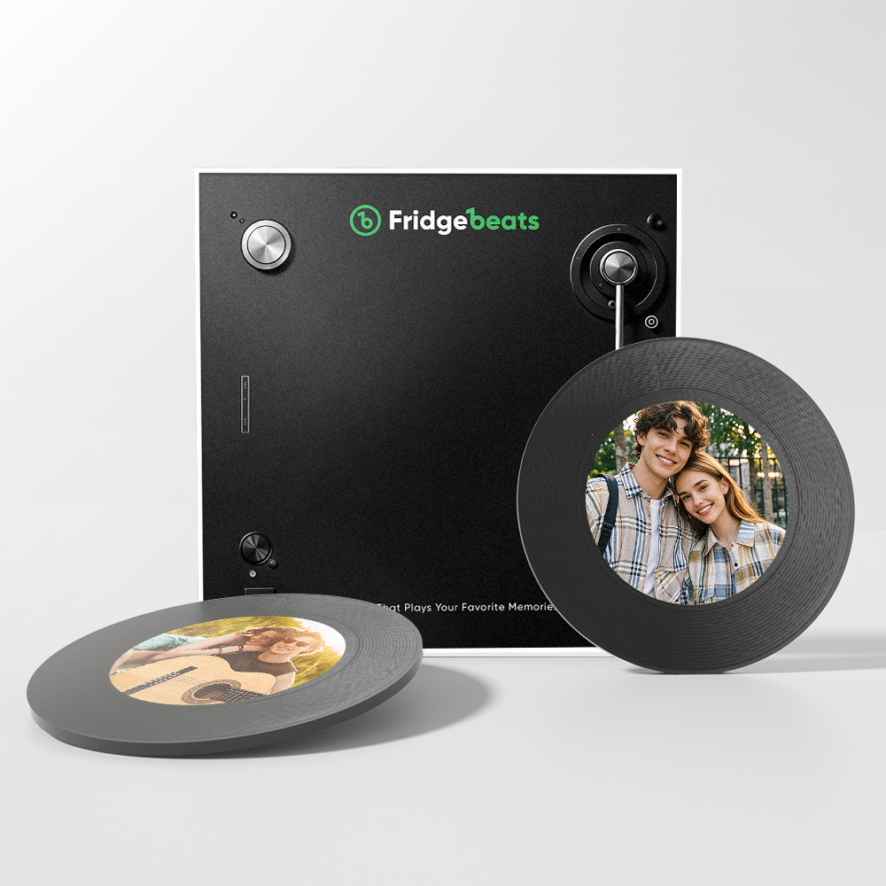 Aimant de réfrigérateur avec chanson personnalisée, avec photo, prend en charge les fonctionnalités NFC, cadeaux pour hommes, Festival mondial de football 2026 - Fridgebeatsfr