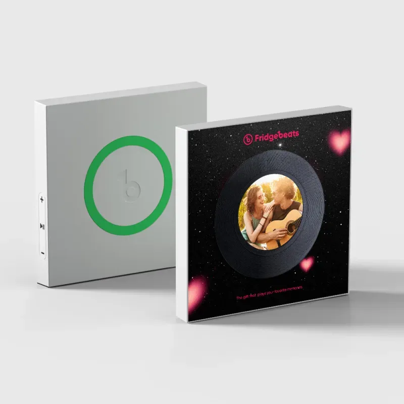 Aimant de réfrigérateur avec chanson personnalisée, avec photo, prend en charge les fonctionnalités NFC, cadeaux pour hommes, Festival mondial de football 2026 - Fridgebeatsfr