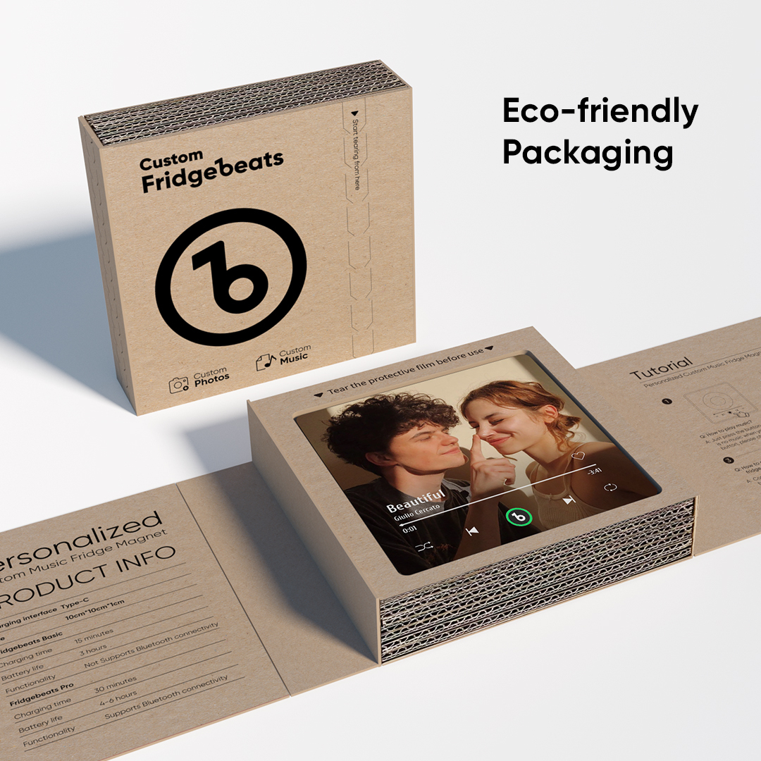 Aimant De Réfrigérateur Personnalisé Pour Lecteur De Musique Avec Photo - Cadeau Romantique Pour Couple - Anniversaire De Mariage Ou Saint-valentin - Fridgebeatsfr