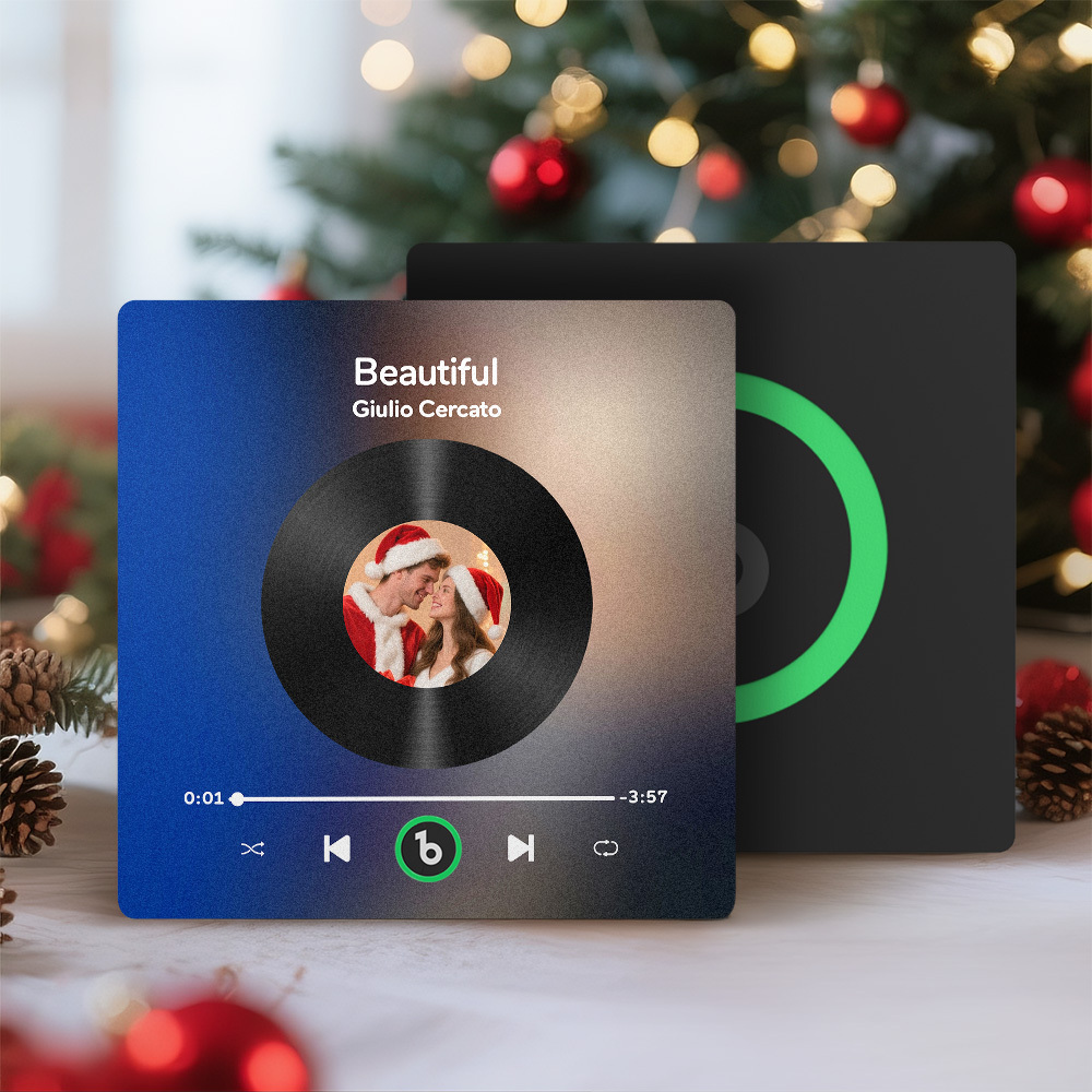 Aimant De Réfrigérateur Musical Personnalisé, Cadre Coloré Personnalisé, Album Aimanté Pour Réfrigérateur, Autocollant Mural Pour Photo Musicale, Aimants De Chanson Pouvant Jouer De La Musique, Cadeaux De Noël Pour Elle - Fridgebeatsfr