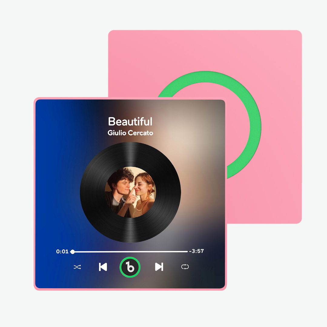 Aimant De Réfrigérateur Personnalisé Avec Musique Et Photo Fridgebeats Pro Prend En Charge La Connectivité Bluetooth - Fridgebeatsfr