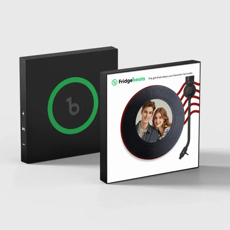 Aimant de réfrigérateur avec chanson personnalisée, avec photo, prend en charge les fonctionnalités NFC, cadeaux pour hommes, Festival mondial de football 2026 - Fridgebeatsfr