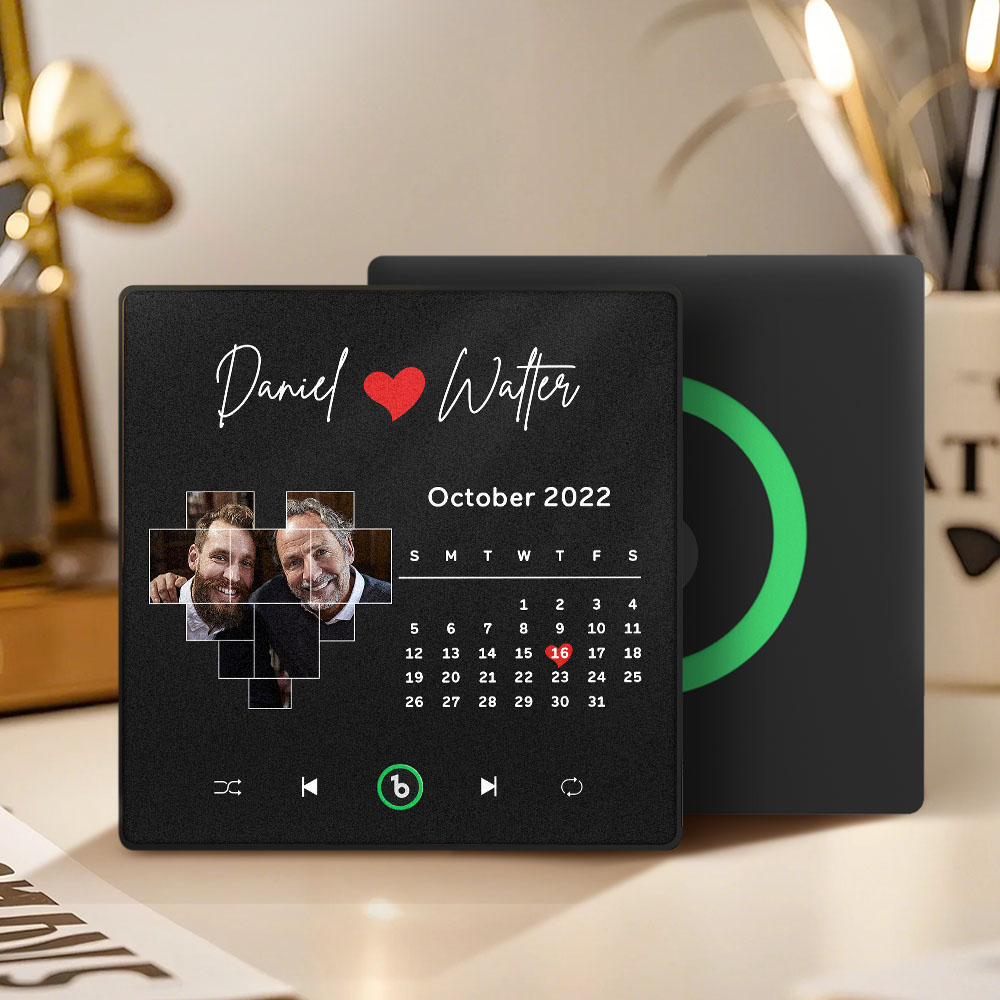 Aimants De Réfrigérateur Musicaux Personnalisés Avec Date Cadeaux De Fête Des Pères Cadeaux D'anniversaire Pour Papa