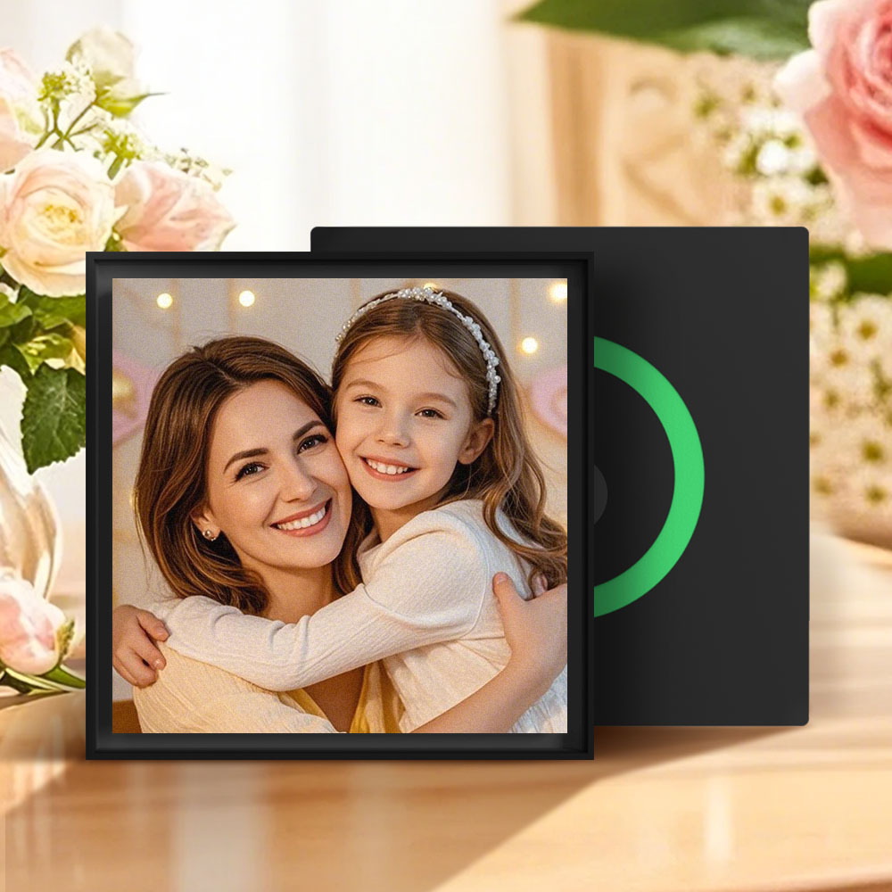 Nouvel Aimant Photo Personnalisé Pour Réfrigérateur (version 5.0) Avec Jusqu'à 6 Chansons. Cadeau De Fête Des Mères Pour Maman. - Fridgebeatsfr