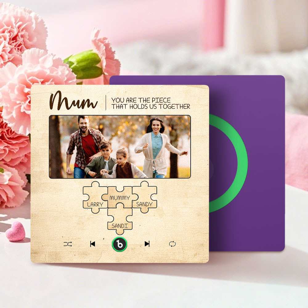 Aimants De Réfrigérateur Personnalisés Avec Chansons Qui Jouent De La Musique Avec Des Noms Cadeaux De Fête Des Mères Pour Maman - Fridgebeatsfr