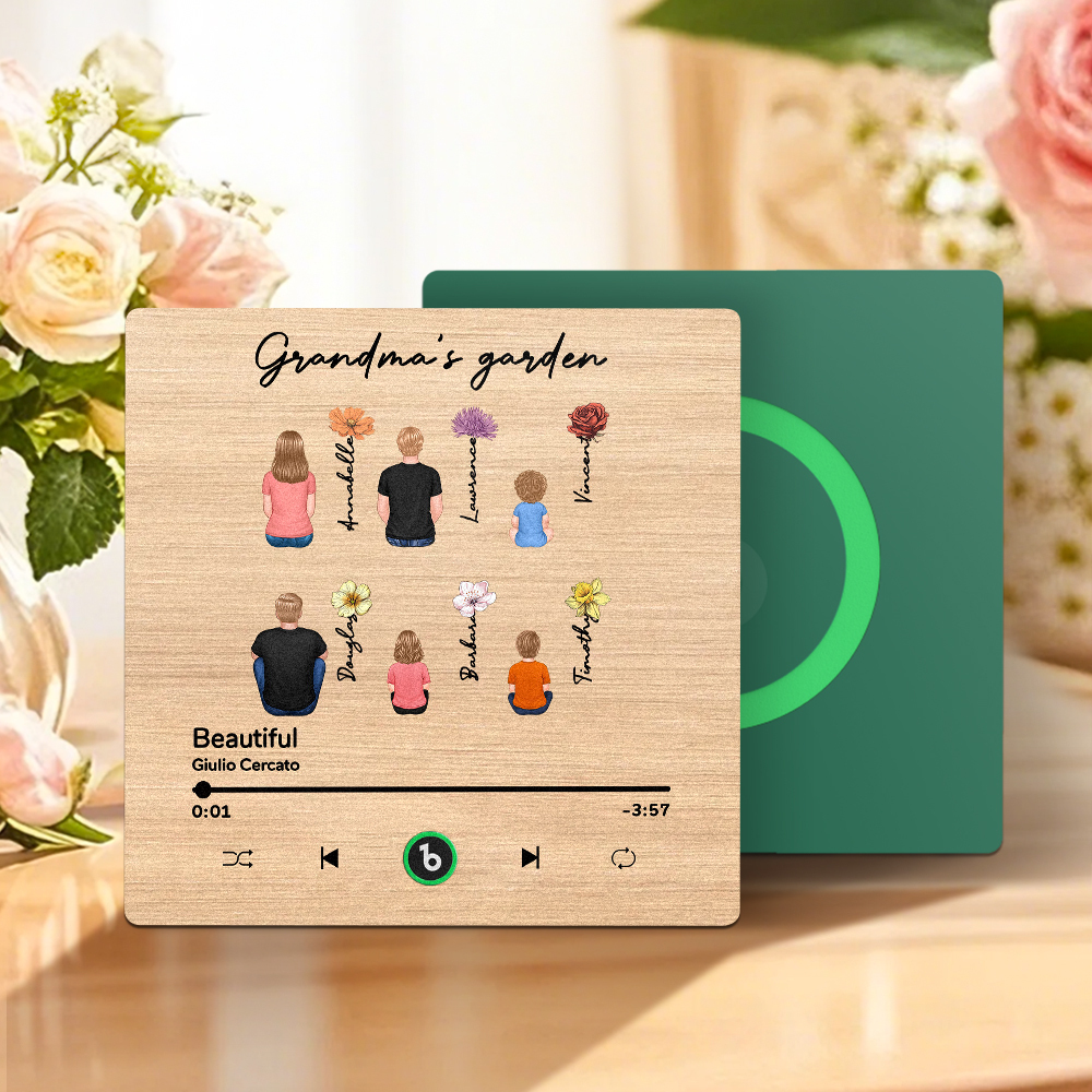 Aimant De Réfrigérateur Personnalisé Pour La Fête Des Mères, Autocollant Mural Avec Photo, Lecture De Musique Sans Téléphone Portable, Plusieurs Styles - Fridgebeatsfr