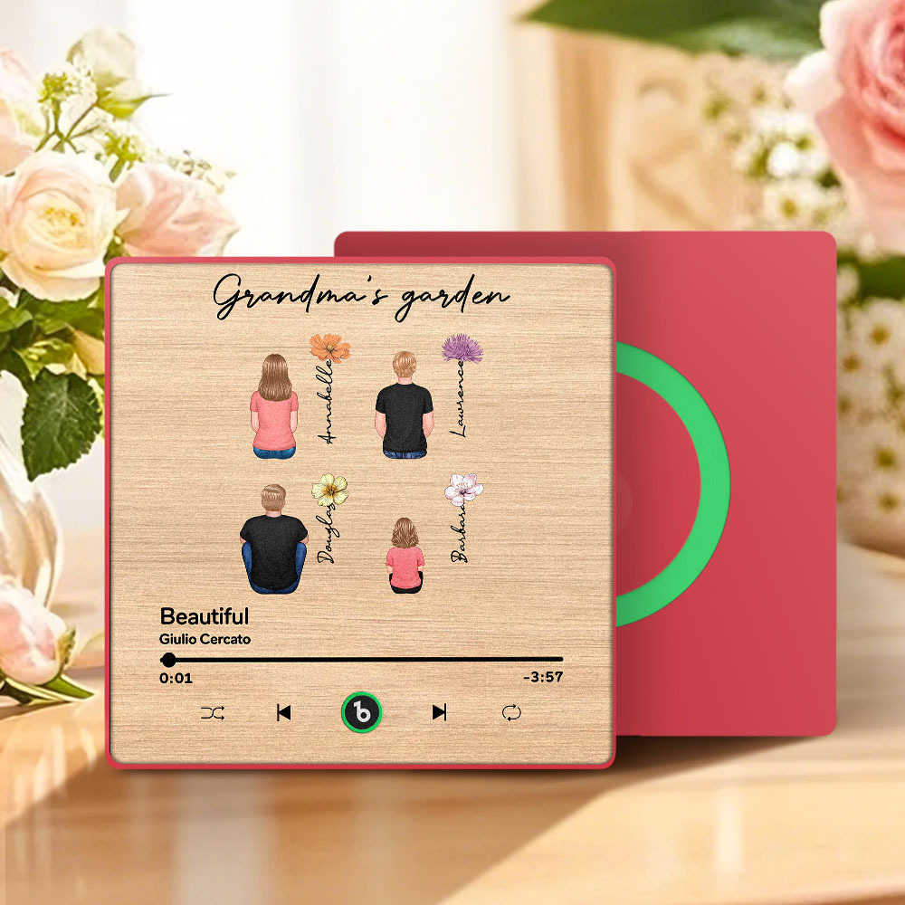 Aimant De Réfrigérateur Personnalisé Pour La Fête Des Mères, Autocollant Mural Avec Photo, Lecture De Musique Sans Téléphone Portable, Plusieurs Styles - Fridgebeatsfr