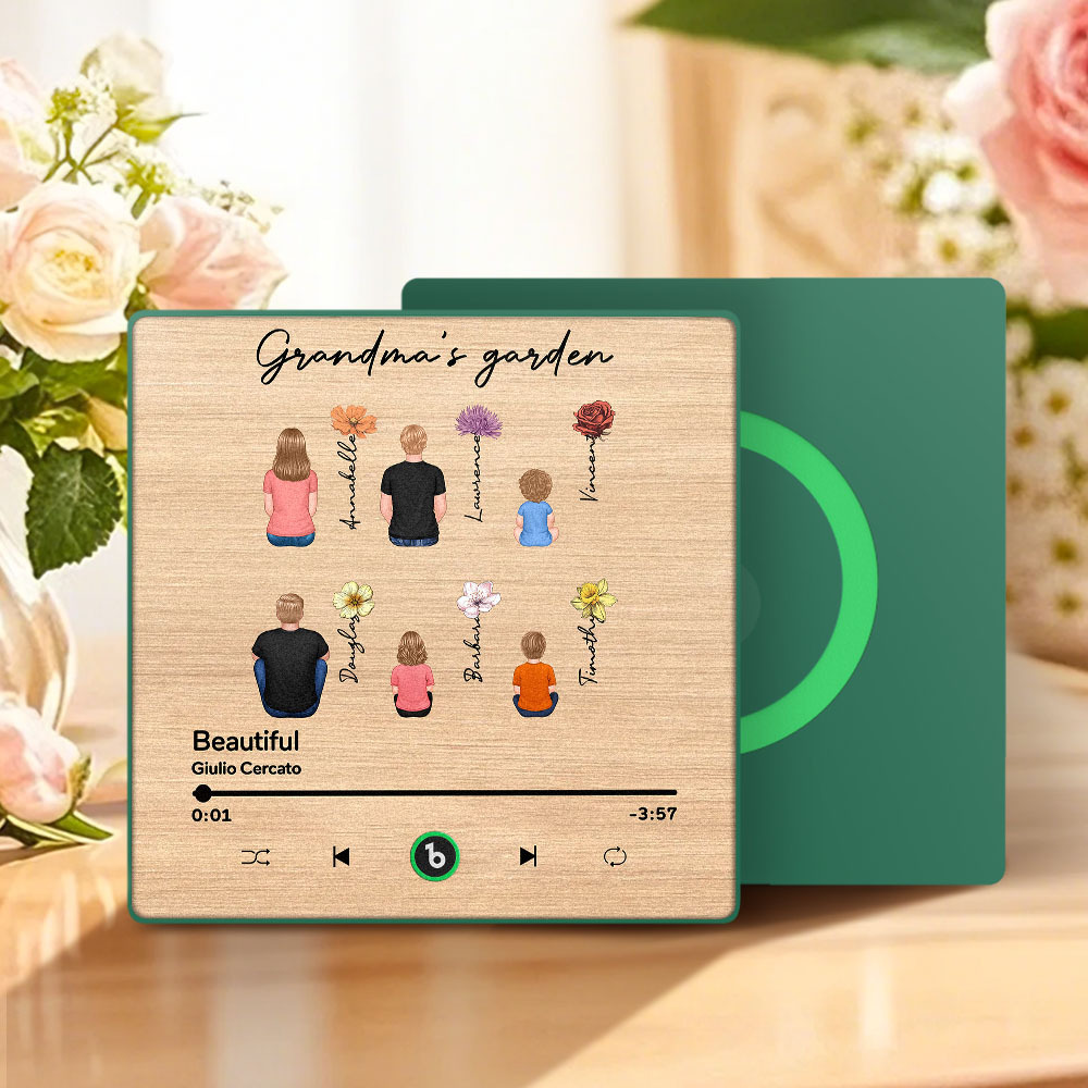 Aimant De Réfrigérateur Personnalisé Pour La Fête Des Mères, Autocollant Mural Avec Photo, Lecture De Musique Sans Téléphone Portable, Plusieurs Styles - Fridgebeatsfr