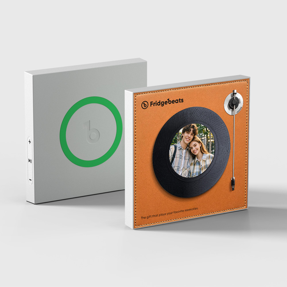 Aimant De Réfrigérateur Musical Personnalisé, Compatible Avec 1 À 6 Chansons, Aimants De Réfrigérateur Photo Vintage Personnalisés Pour Petit Ami - Fridgebeatsfr