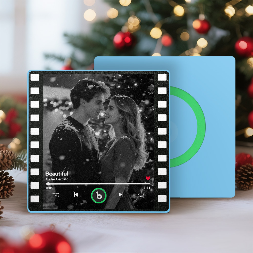 Aimants De Réfrigérateur Personnalisés Pour Musique, Film Vintage, Cadre Coloré, Album, Aimant De Réfrigérateur, Peut Jouer Des Chansons, Cadeau De Noël Pour Couples - Fridgebeatsfr