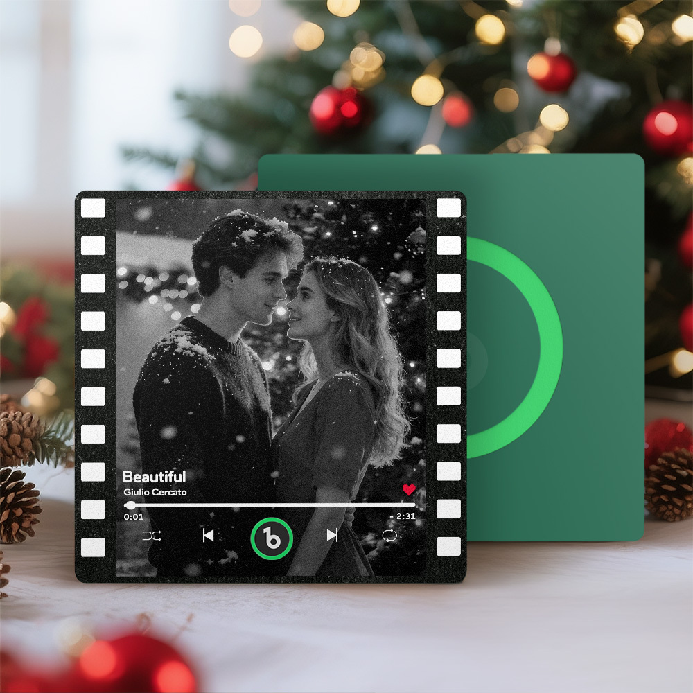 Aimants De Réfrigérateur Personnalisés Pour Musique, Film Vintage, Cadre Coloré, Album, Aimant De Réfrigérateur, Peut Jouer Des Chansons, Cadeau De Noël Pour Couples - Fridgebeatsfr