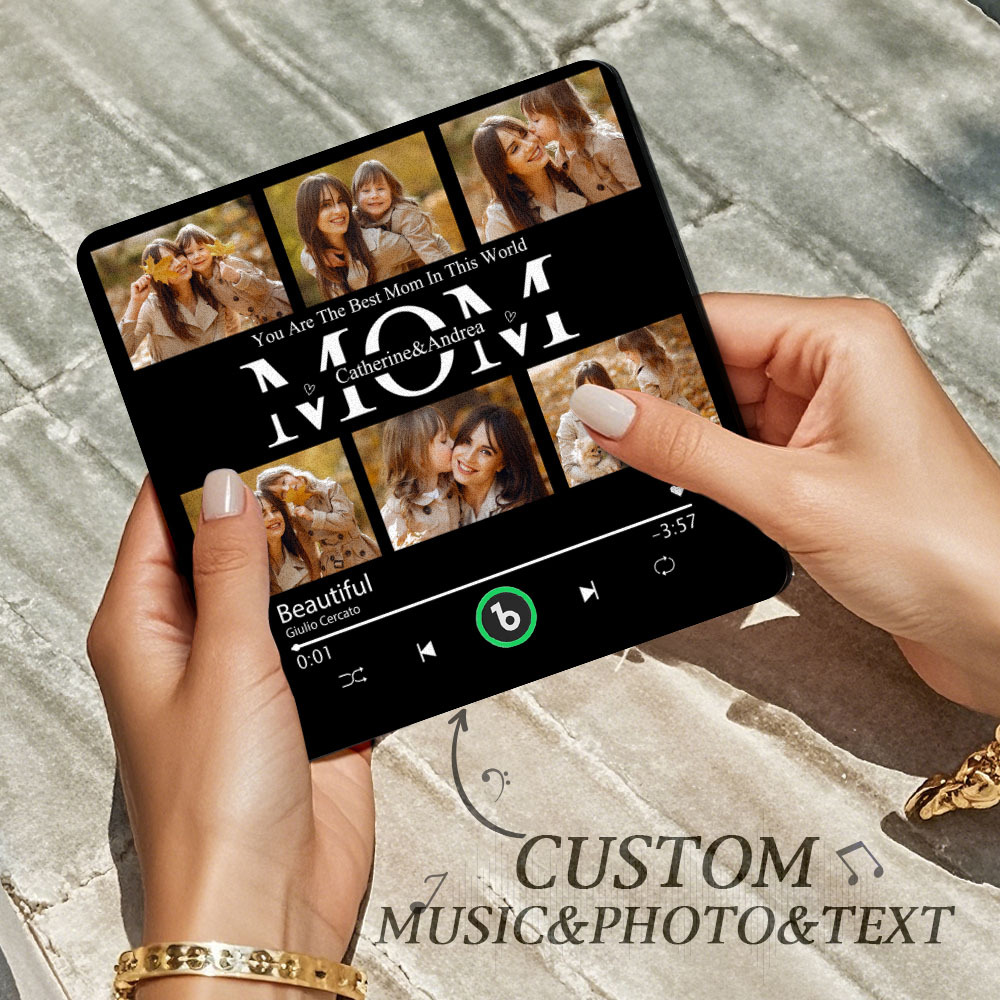 Aimants De Réfrigérateur Musicaux Personnalisés Aimant De Réfrigérateur Musical Personnalisé Cadre Coloré Album Aimant De Réfrigérateur Peut Jouer Des Chansons Cadeau Pour Maman - Fridgebeatsfr