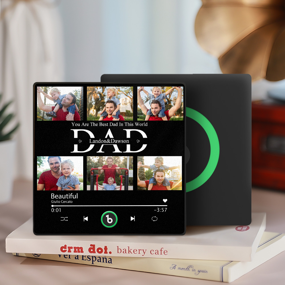 Aimants De Réfrigérateur Musicaux Personnalisés Aimant De Réfrigérateur Musical Personnalisé Cadre Coloré Album Aimant De Réfrigérateur Peut Jouer Des Chansons Cadeau Pour Papa