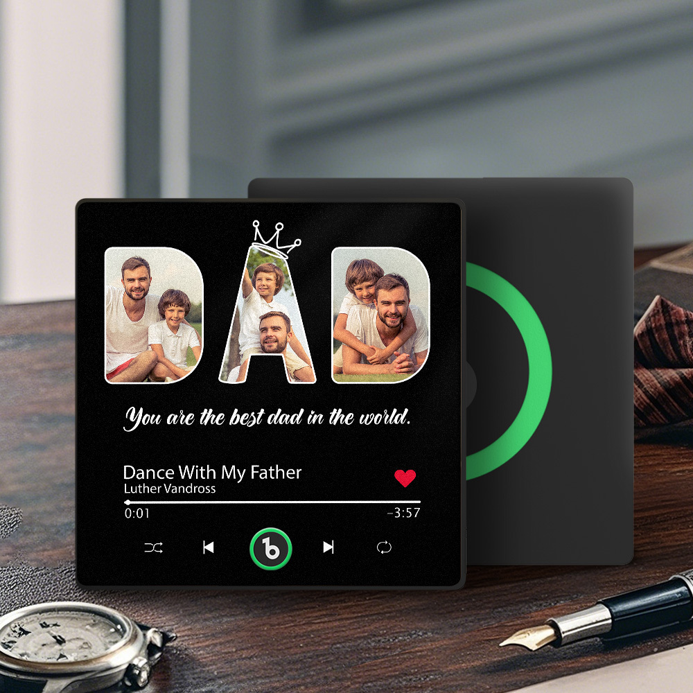 Aimant De Réfrigérateur Personnalisé Avec Photo Et Musique « vous Êtes Le Meilleur Papa Du Monde » Cadeau Pour La Fête Des Pères