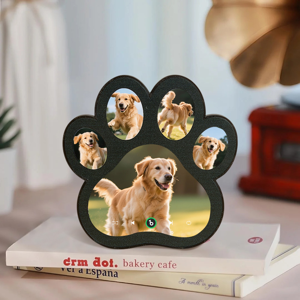 Aimant Musical Personnalisé Pour Réfrigérateur, Aimants De Chanson À Empreintes De Pattes Personnalisés Pouvant Jouer De La Musique, Cadeaux D'anniversaire, Cadeaux Commémoratifs Pour Les Amoureux Des Animaux